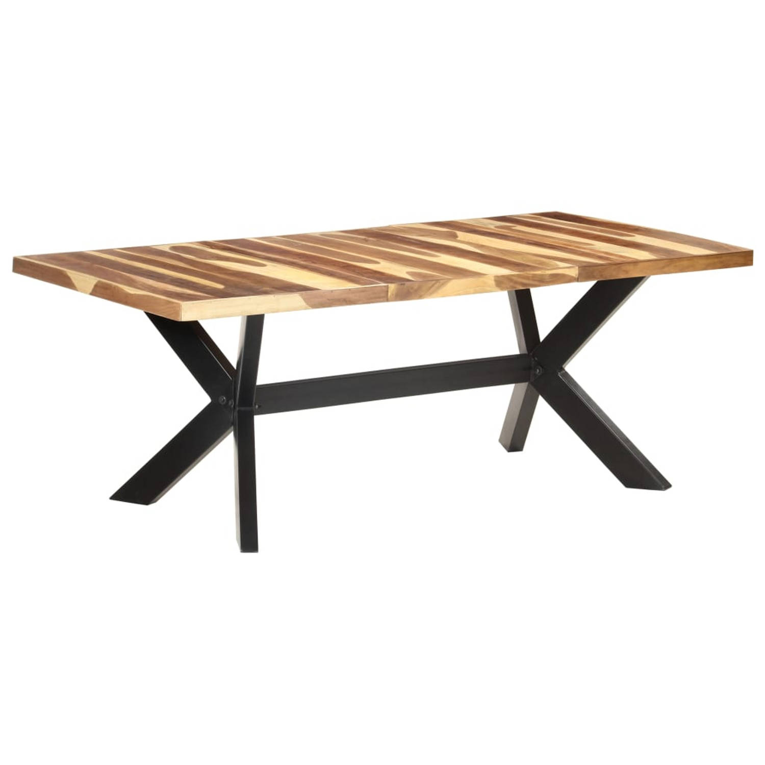 vidaXL Eettafel 200x100x75 cm hout met honingkleurige afwerking aanbieding