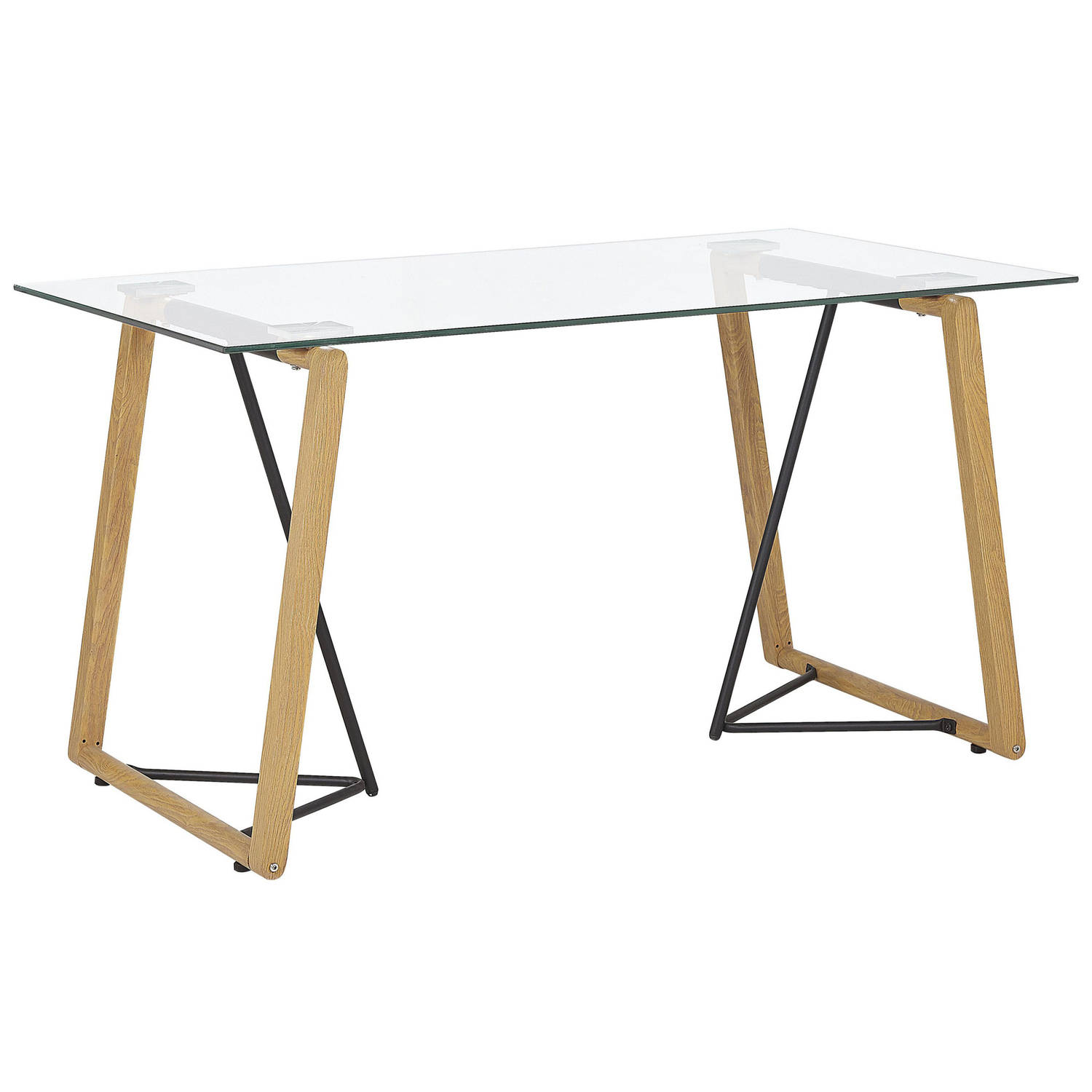 Beliani TACOMA - Eettafel-Transparant-Veiligheidsglas aanbieding