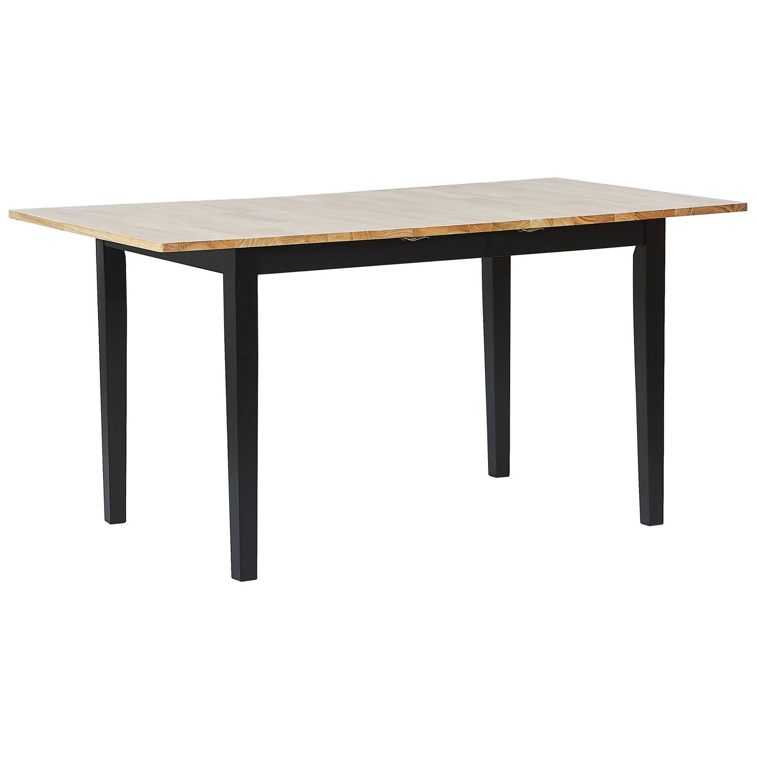 Beliani HOUSTON - Verlengbare tafel-Lichte houtkleur-Rubberhout aanbieding