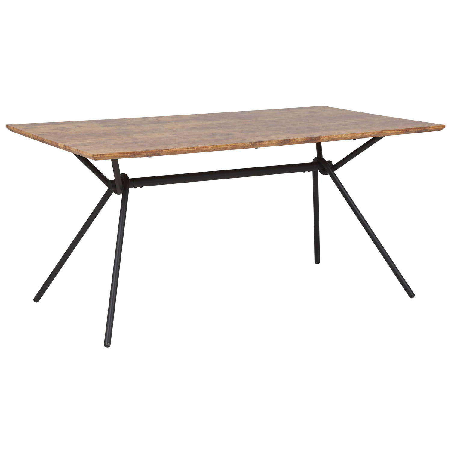 Beliani AMSTERDAM - Eettafel-Donkere houtkleur-MDF aanbieding