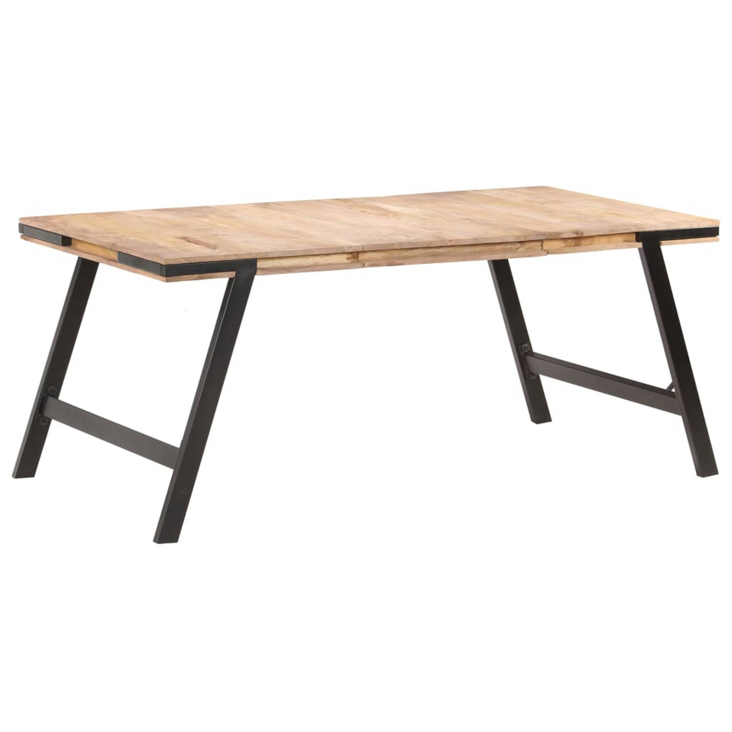 vidaXL Eettafel 180x90x76 cm massief mangohout aanbieding