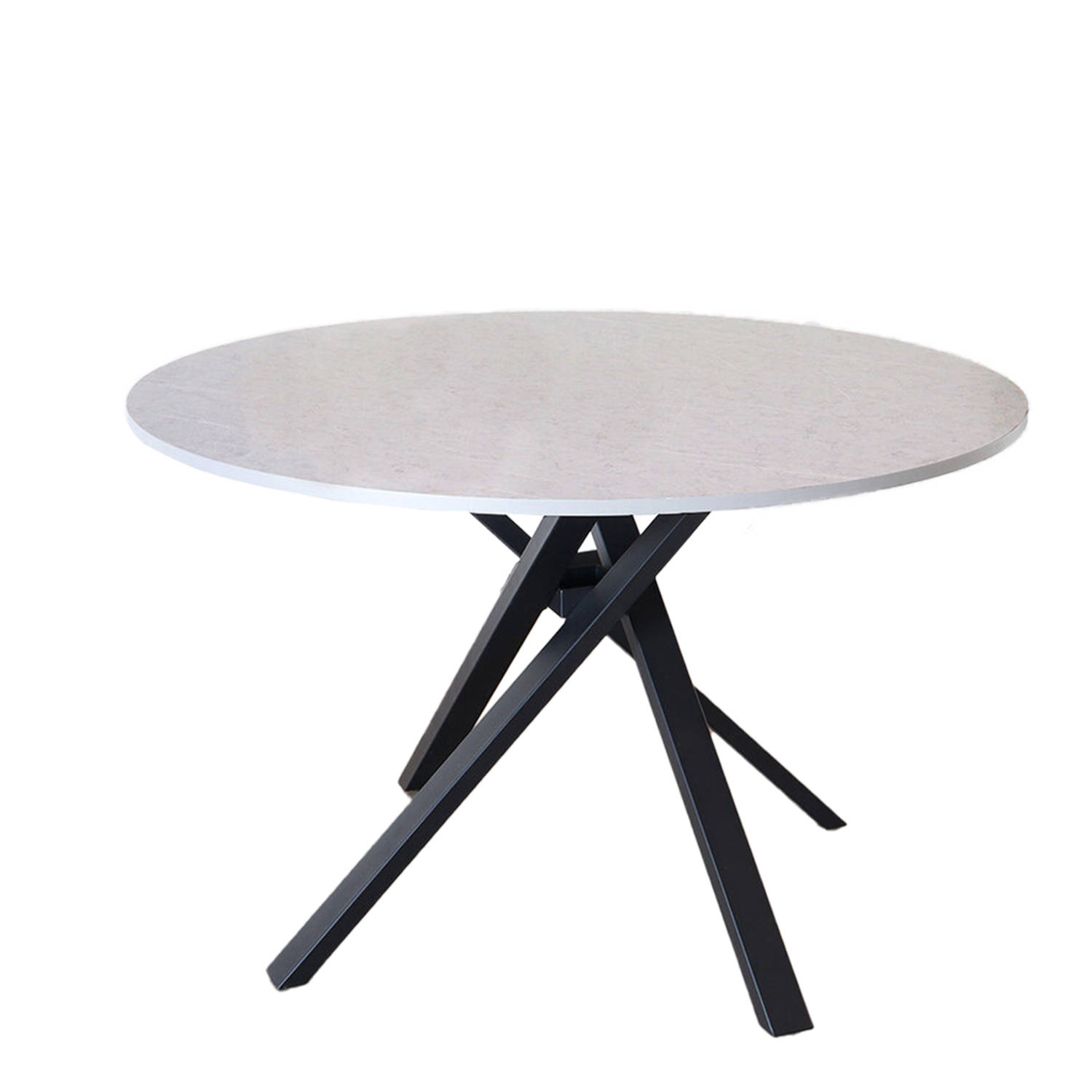 Eettafel rond Ronsi grijs 120cm ronde tafel aanbieding