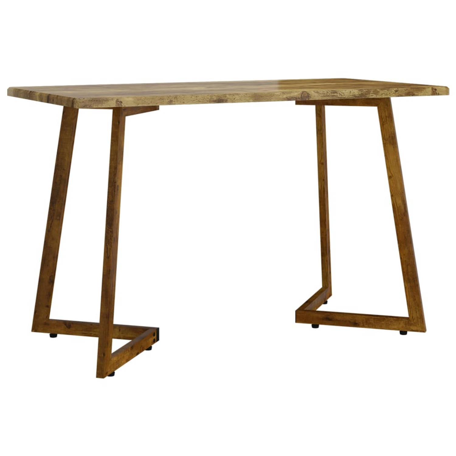 The Living Store Eettafel Donkerbruin 120x60x74 cm - Stevig frame en stabiel tafelblad aanbieding