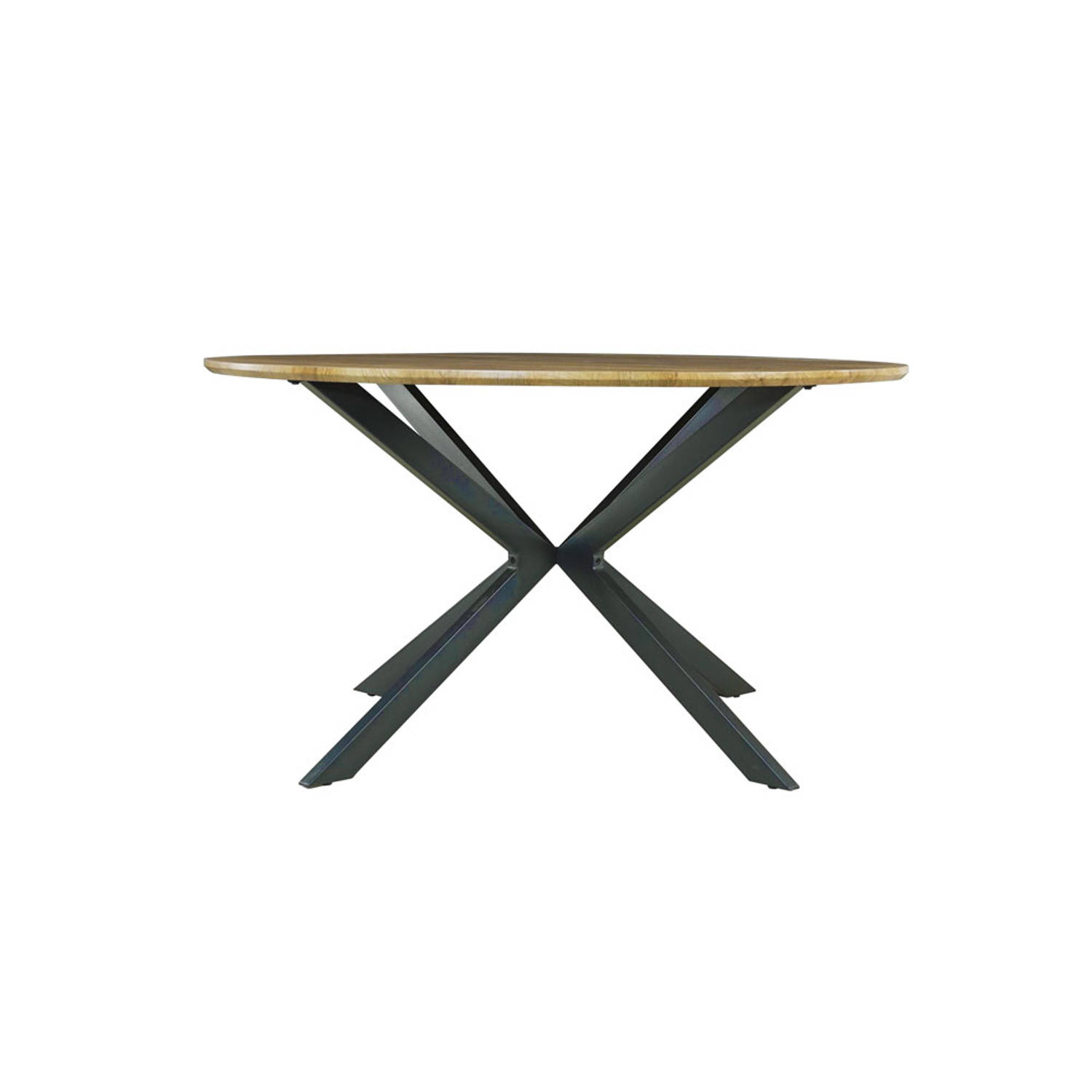 Eettafel rond Ronsi bruin 130cm ronde tafel aanbieding