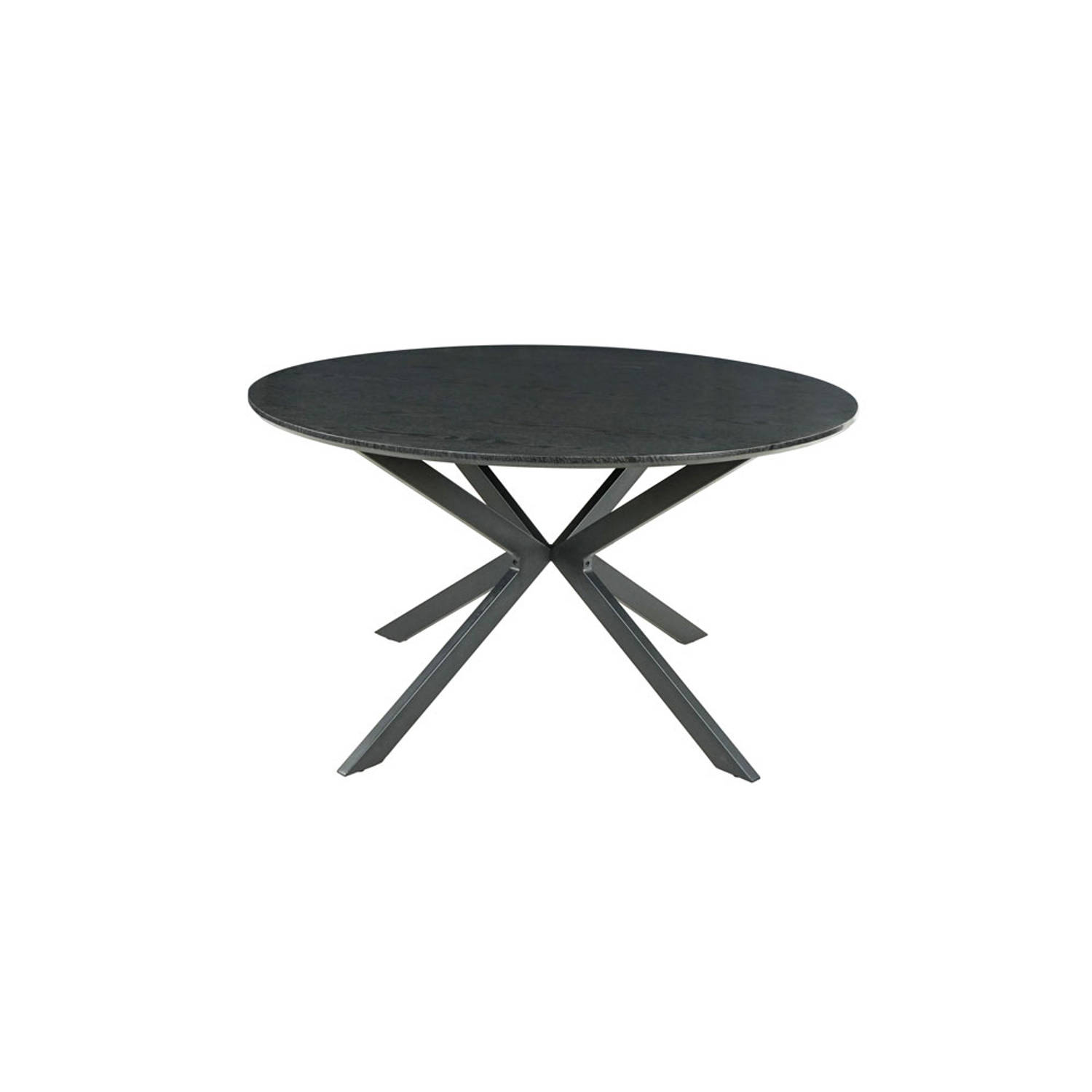 Eettafel rond Ronsi zwart 140cm ronde tafel aanbieding