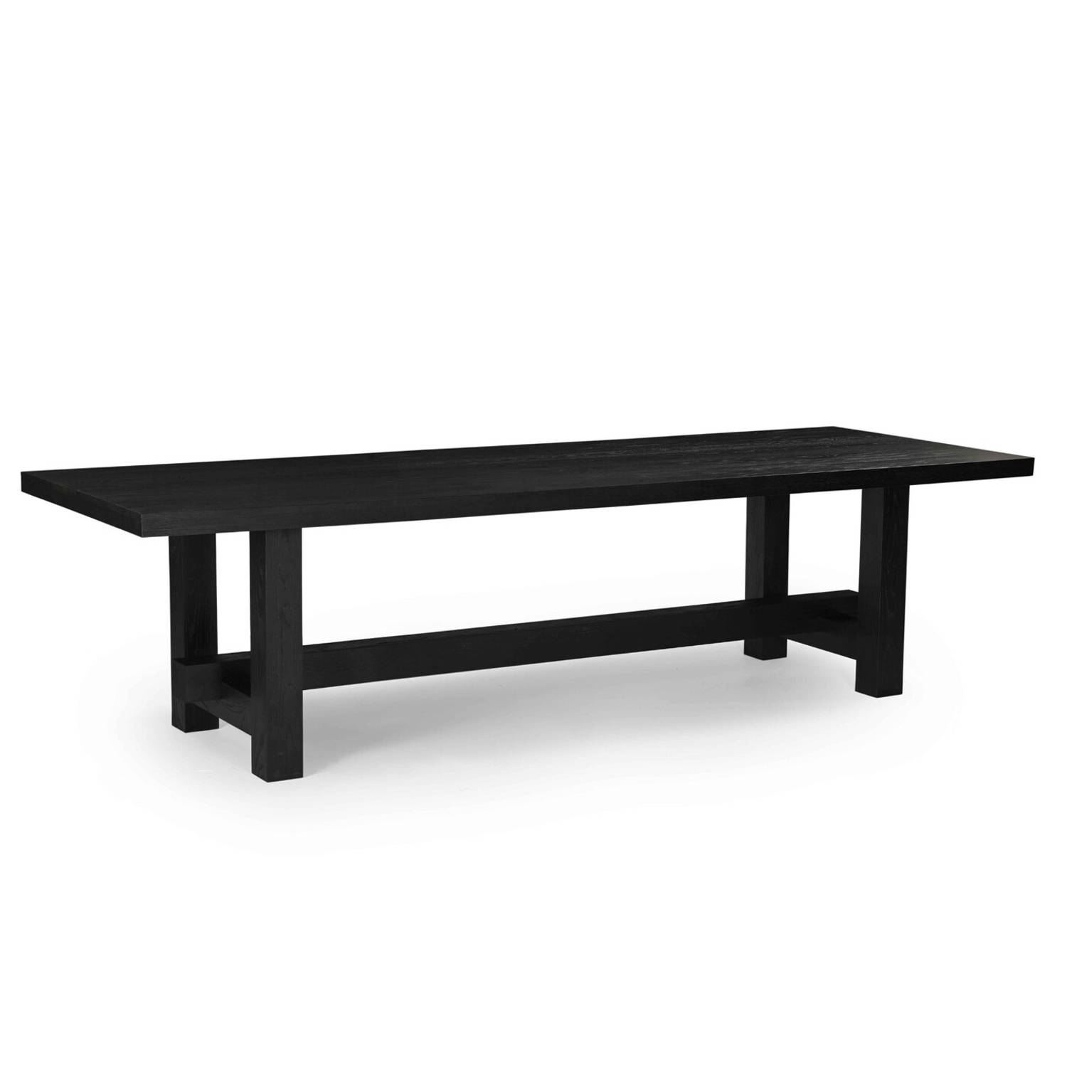 Giga Meubel - Eettafel Zwart - Mangohout - 300cm - Eettafel Frans aanbieding