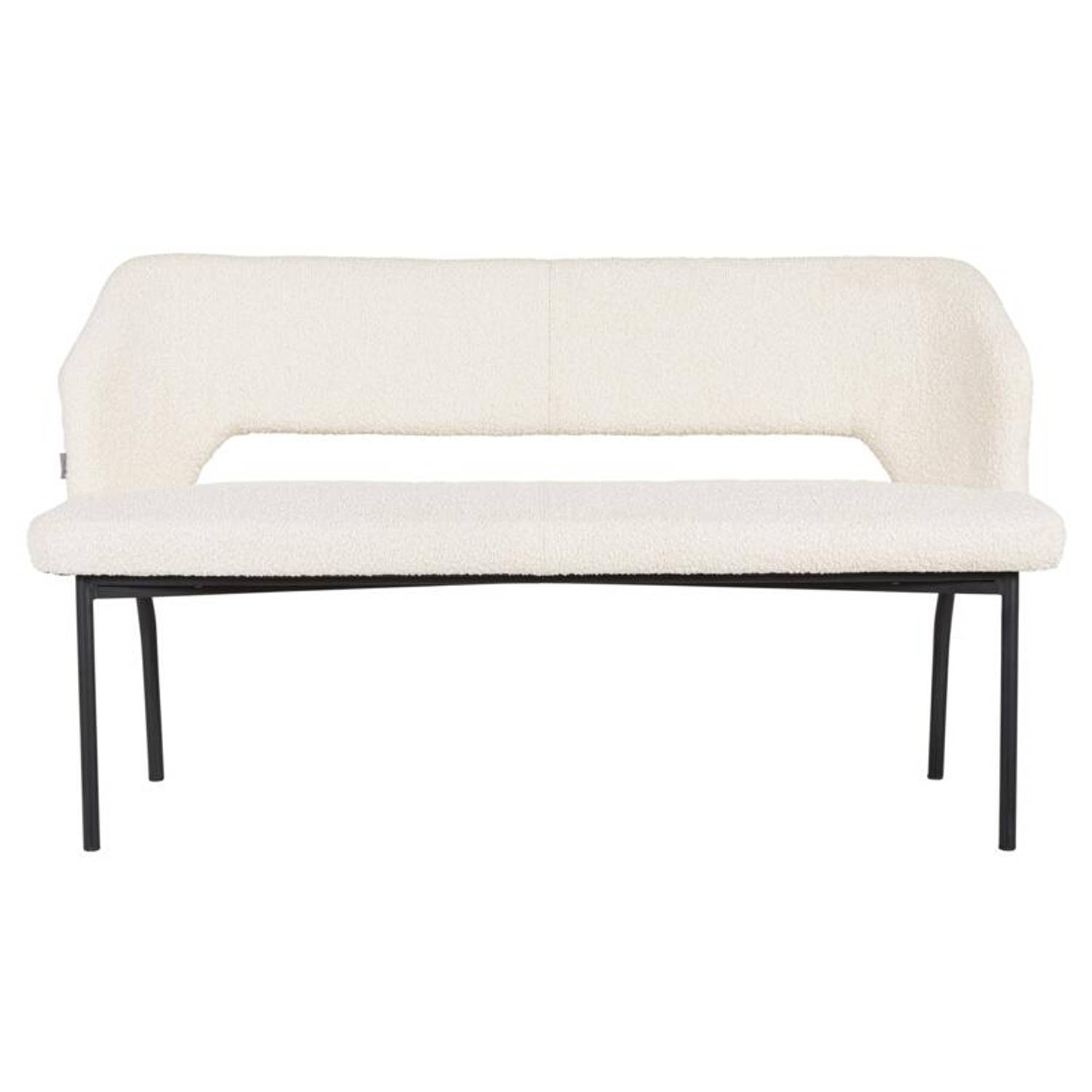 MUST Living Bench Bloom 150,86x150x57 cm, bouclé natural aanbieding