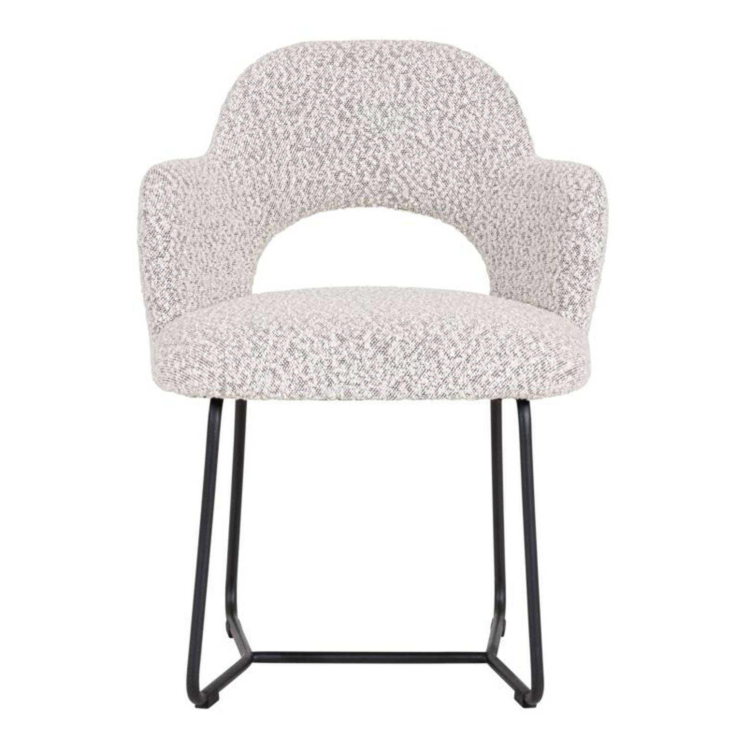 MUST Living Arm chair Vista,81x60x59 cm, bouclé light grey aanbieding