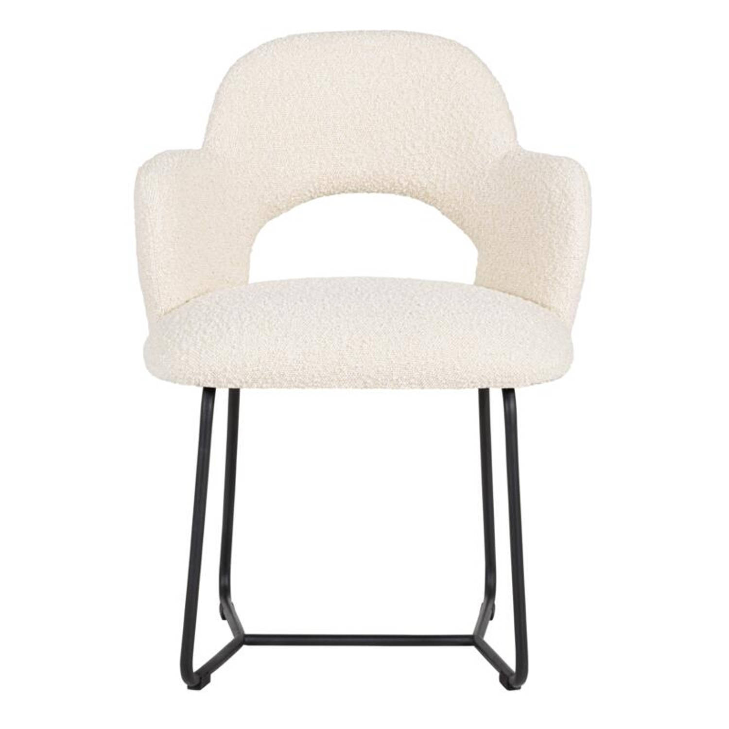 MUST Living Arm chair Vista,81x60x59 cm, bouclé natural aanbieding