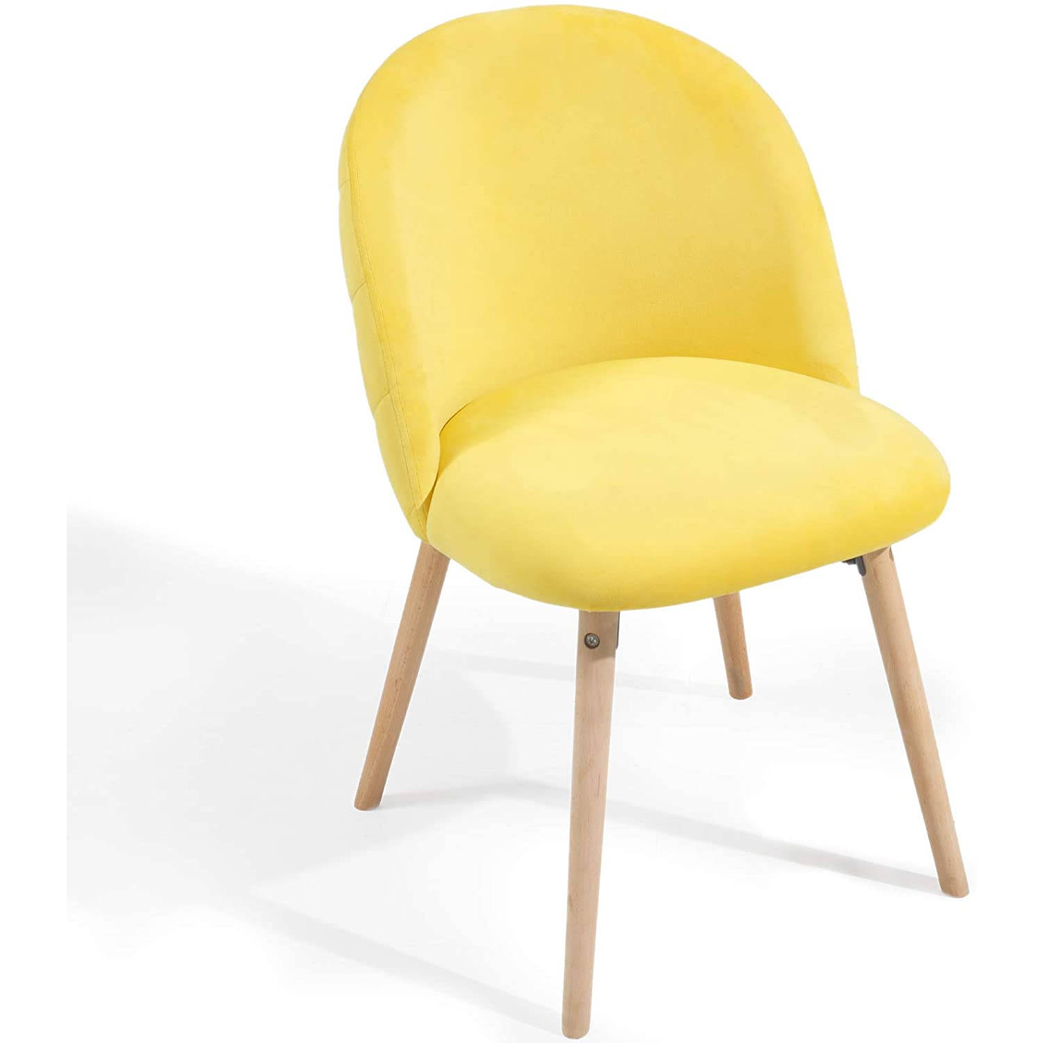 MIADOMODO Eetkamerstoelen, set van 2 stuks, geel aanbieding