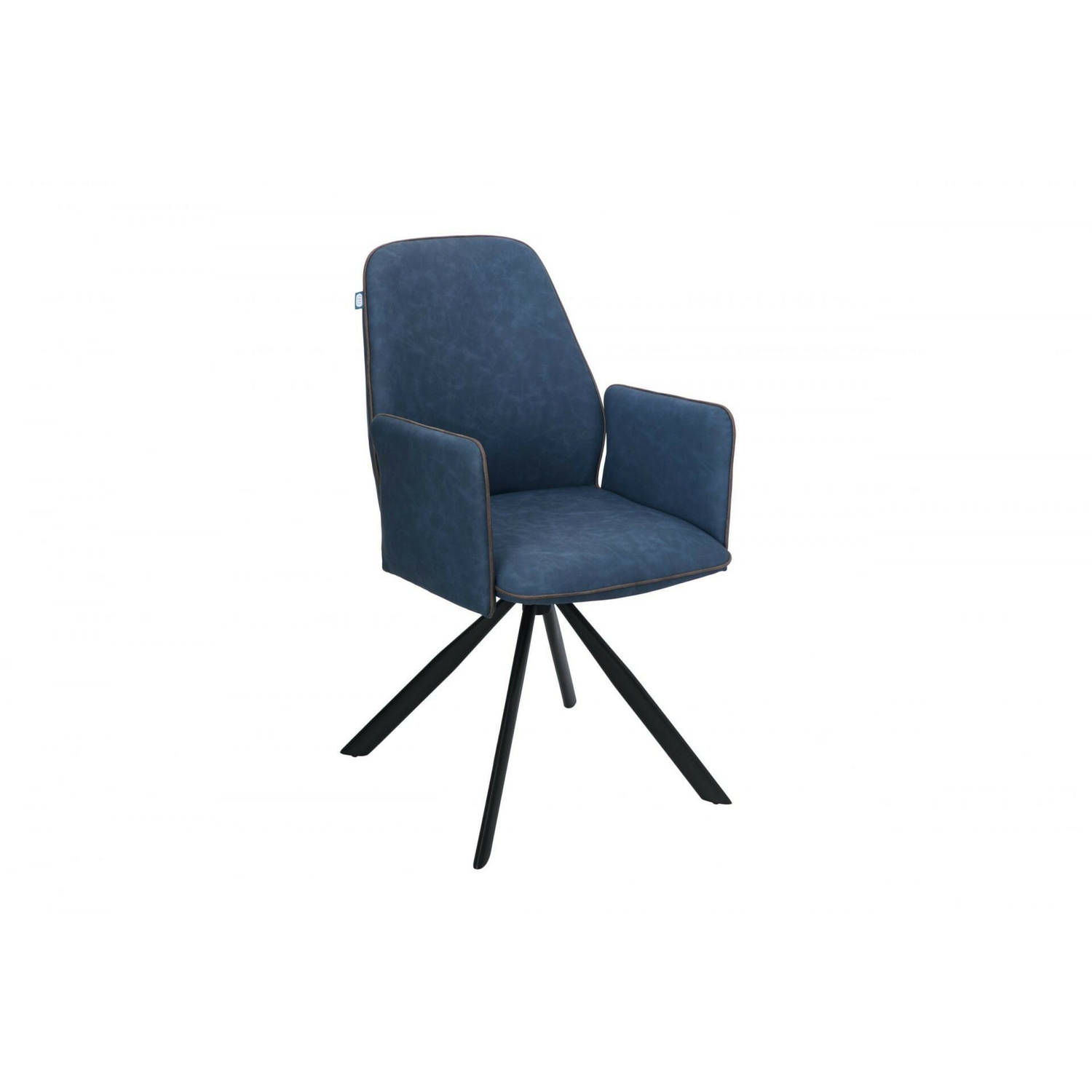 Feel Furniture - Eetkamerstoel - Vince - Blauw aanbieding