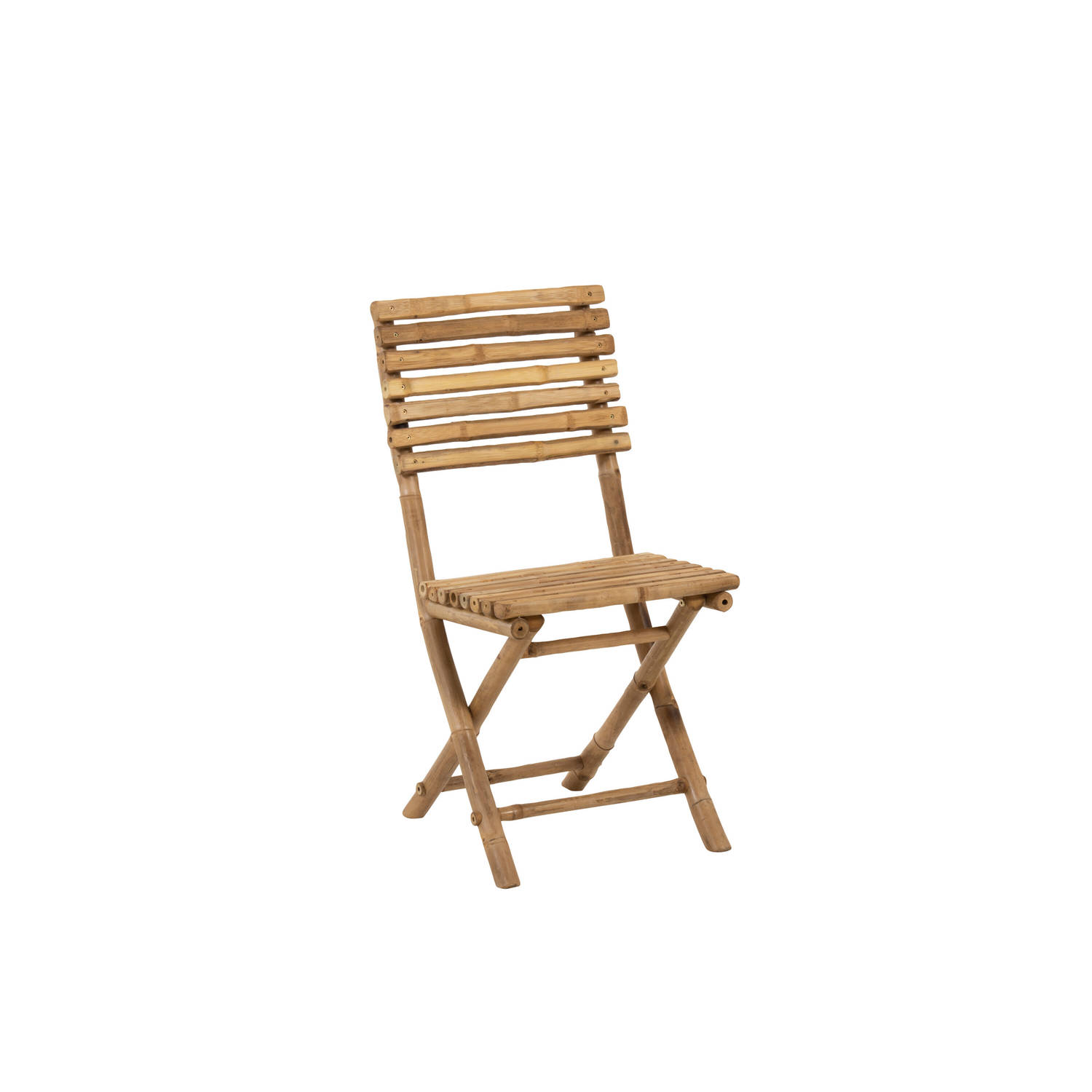 J-line - Stoel Plooibaar Bamboe Naturel - 54x45x85cm aanbieding