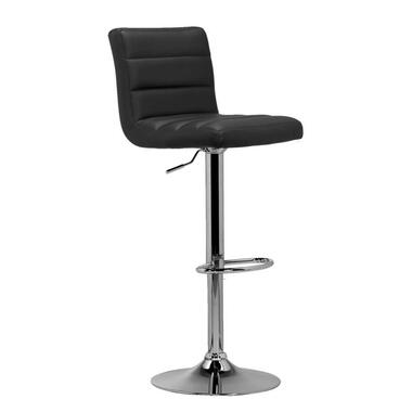 Barkruk Leeds - zwart/chroom - Leen Bakker aanbieding