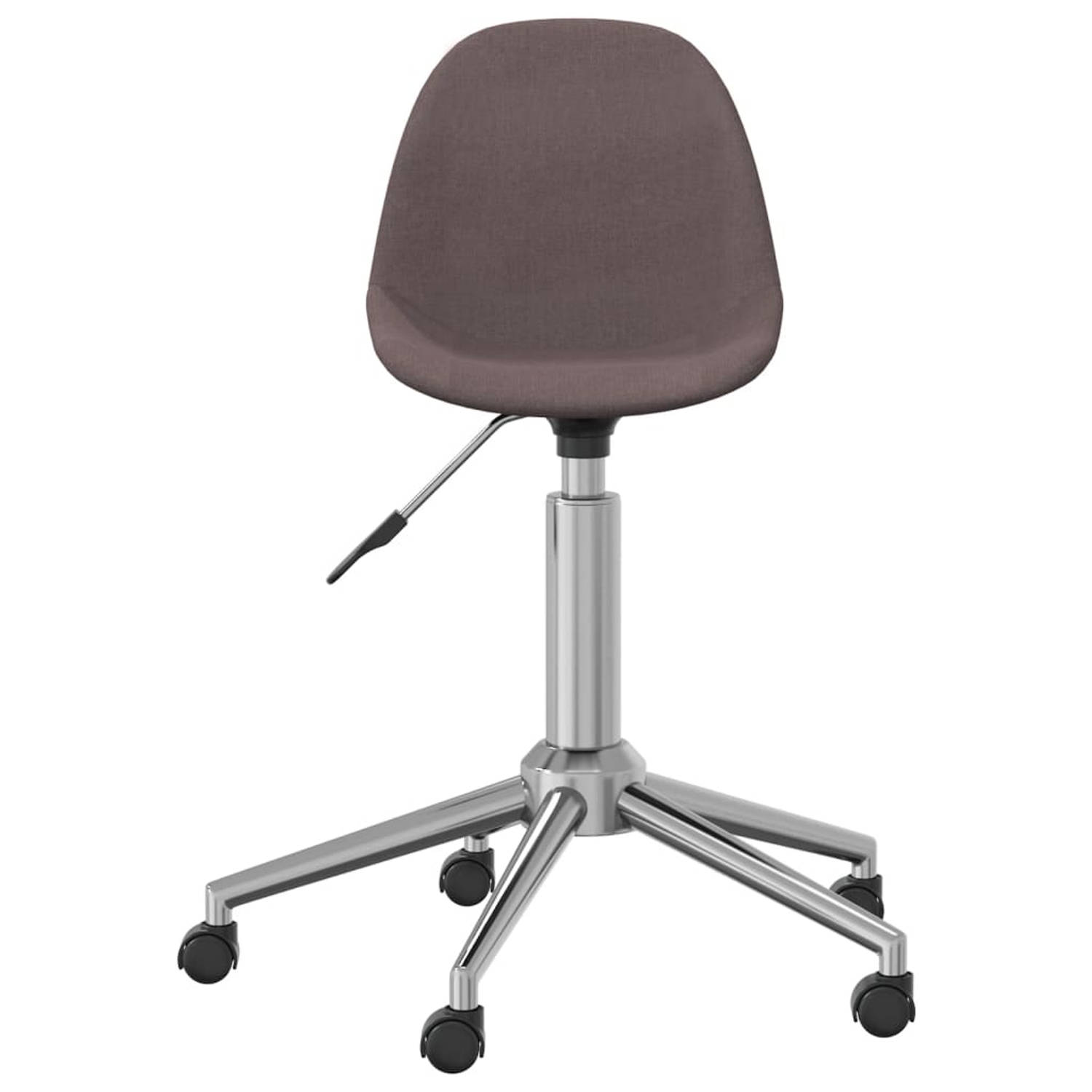 The Living Store Eetkamerstoelen - Draaibaar - Gasveermechanisme - Taupe - 43 x 45 x (72.5 - 94.5) cm - Stof aanbieding