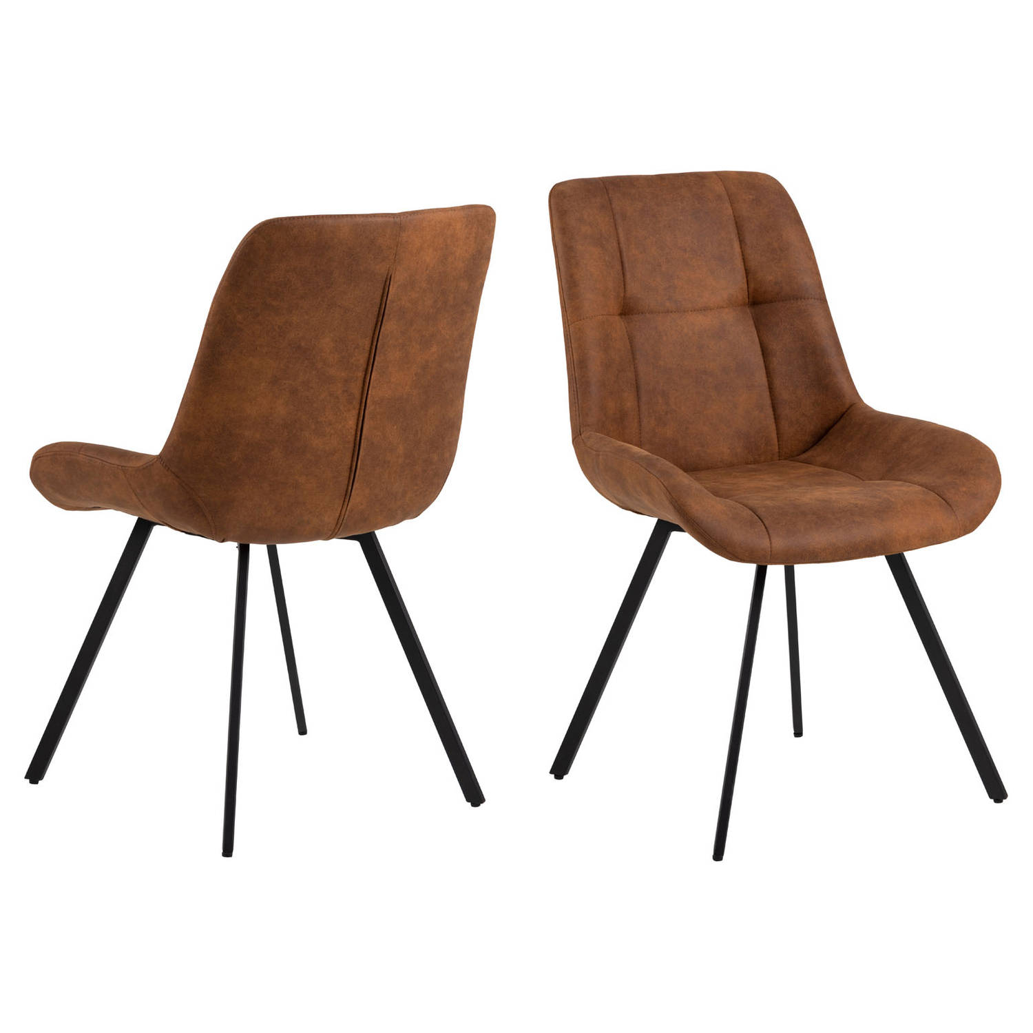 2 x Waylor eetkamerstoel bruin. aanbieding