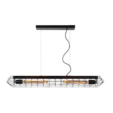 Hanglamp Lando - zwart - 134x100x12 cm - Leen Bakker aanbieding