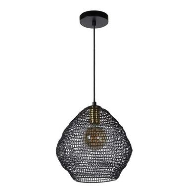 Lucide hanglamp Saar - zwart - Ø28 cm - Leen Bakker aanbieding