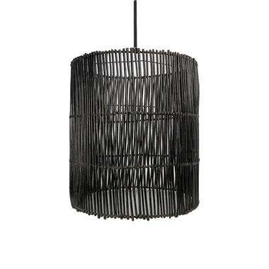 HSM Collection hanglamp Ajay - black wash - Ø52 cm - Leen Bakker aanbieding