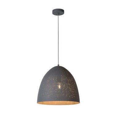 Lucide hanglamp Eternal - grijs - Ø40 cm - Leen Bakker aanbieding