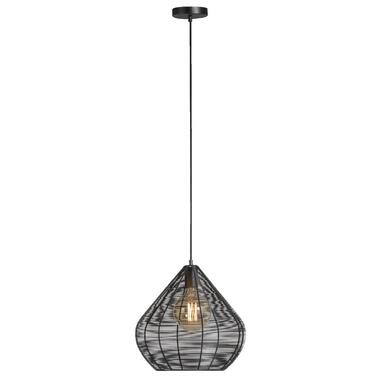 Hanglamp Vienne - mat zwart - Ø36x38 cm - Leen Bakker aanbieding