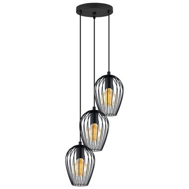 EGLO hanglamp Newtown - zwart - Leen Bakker aanbieding