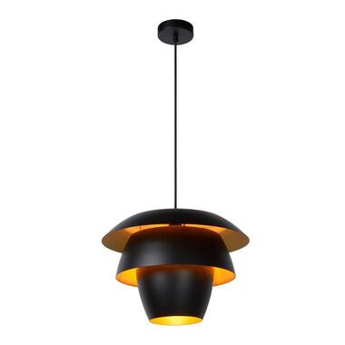 Lucide hanglamp Jericho - zwart - Ø38 cm - Leen Bakker aanbieding