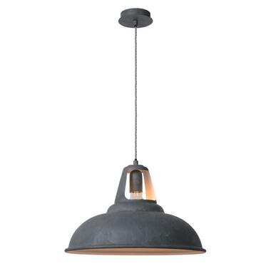 Lucide hanglamp Markit - Ø45 cm - zink - Leen Bakker aanbieding