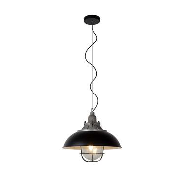 Lucide hanglamp Gringo - zwart - Ø40 cm - Leen Bakker aanbieding