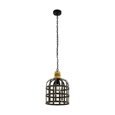 EGLO hanglamp Oldcastle Ø31,5 cm - zwart/goud - Leen Bakker aanbieding