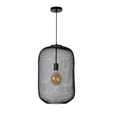 Lucide hanglamp Mesh - zwart - Leen Bakker aanbieding