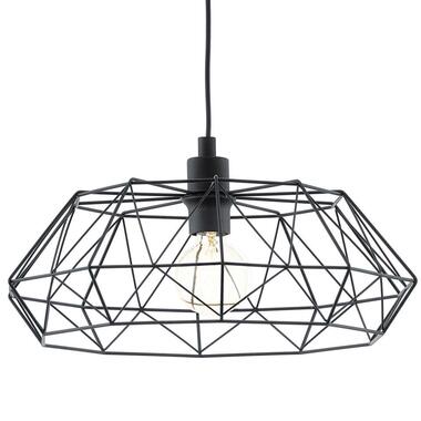 EGLO hanglamp Carlton 2 - zwart - Leen Bakker aanbieding