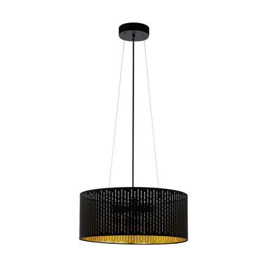 EGLO hanglamp 3-lichts Varillas - zwart/goud - Leen Bakker aanbieding