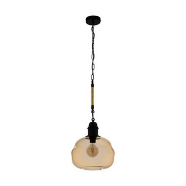 EGLO hanglamp Marysville - amber - Leen Bakker aanbieding