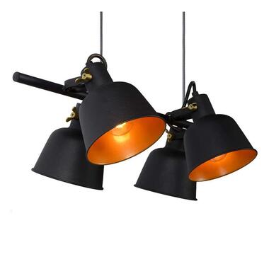Lucide hanglamp Pia - zwart - 87x35x150 cm - Leen Bakker aanbieding