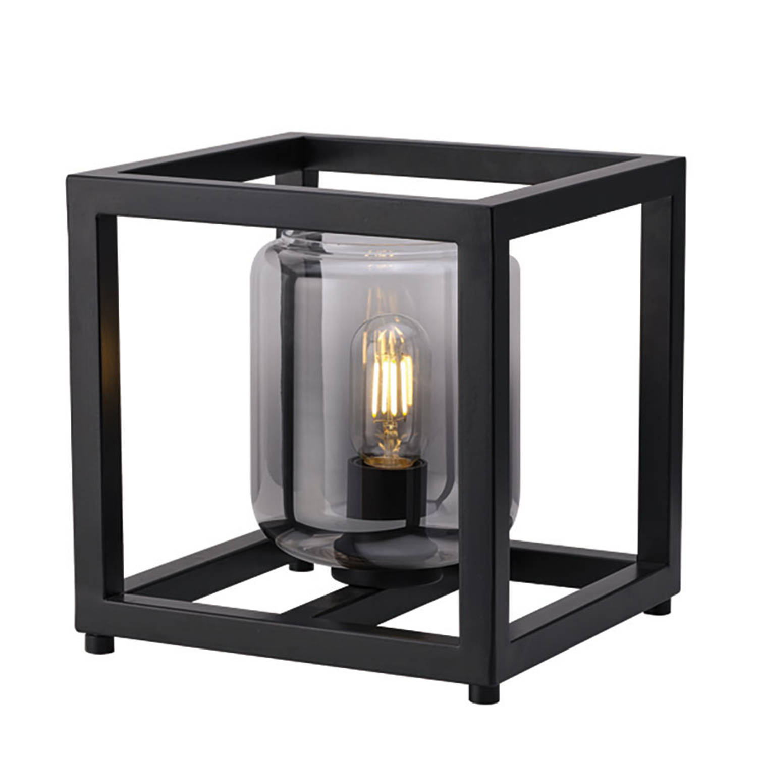 Freelight Tafellamp Dentro B 26 cm rook glas zwart aanbieding