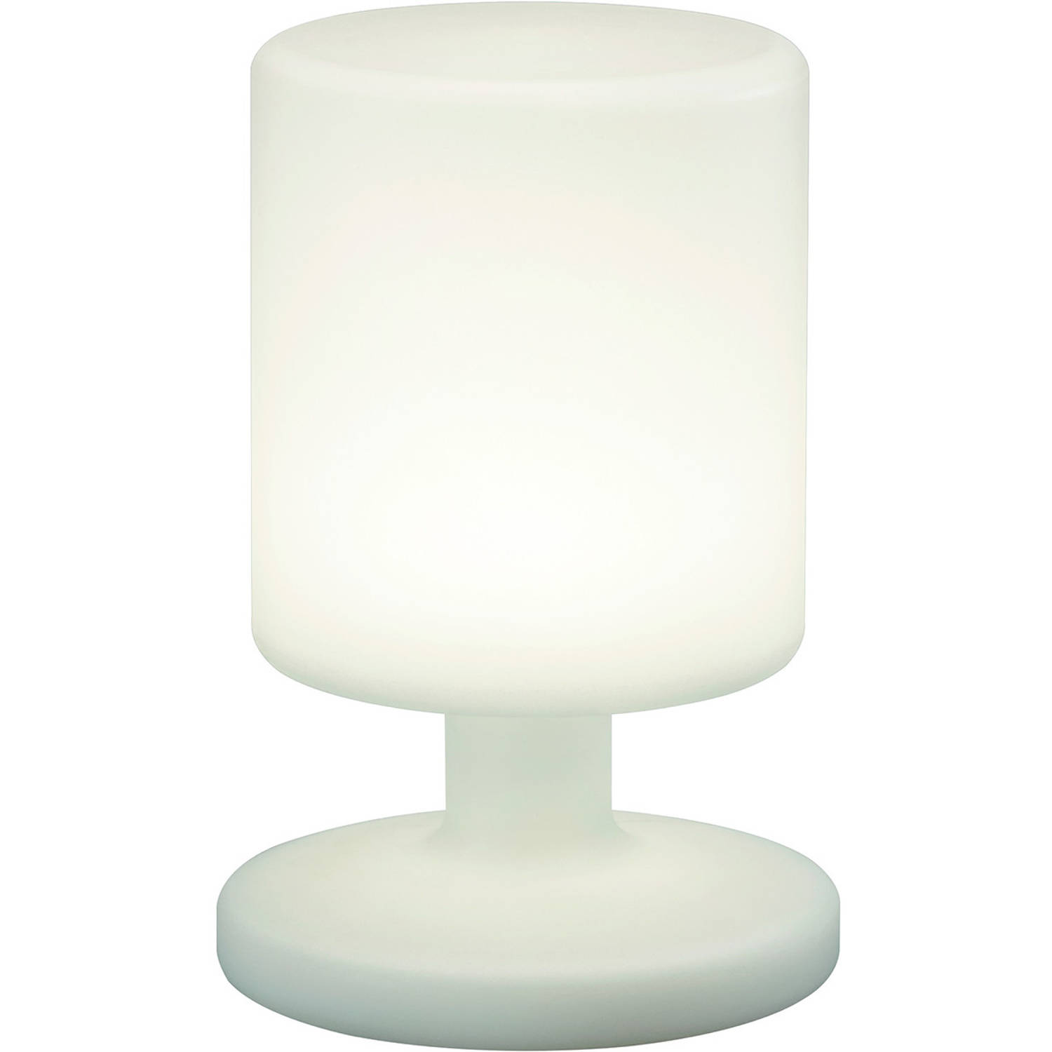 LED Tafellamp - Trion Barbary - Rond - Wit - Kunststof - Spatwaterdicht - USB Oplaadbaar aanbieding
