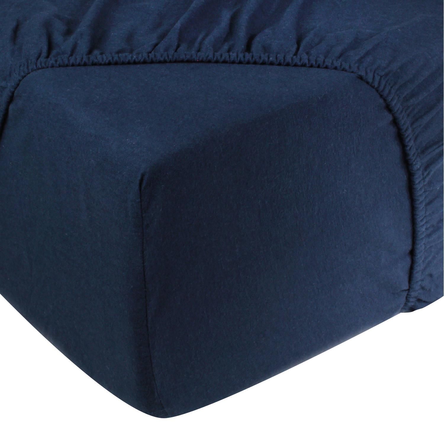 Hoeslaken flanel - 100% katoen - 180x200 - navy blauw aanbieding