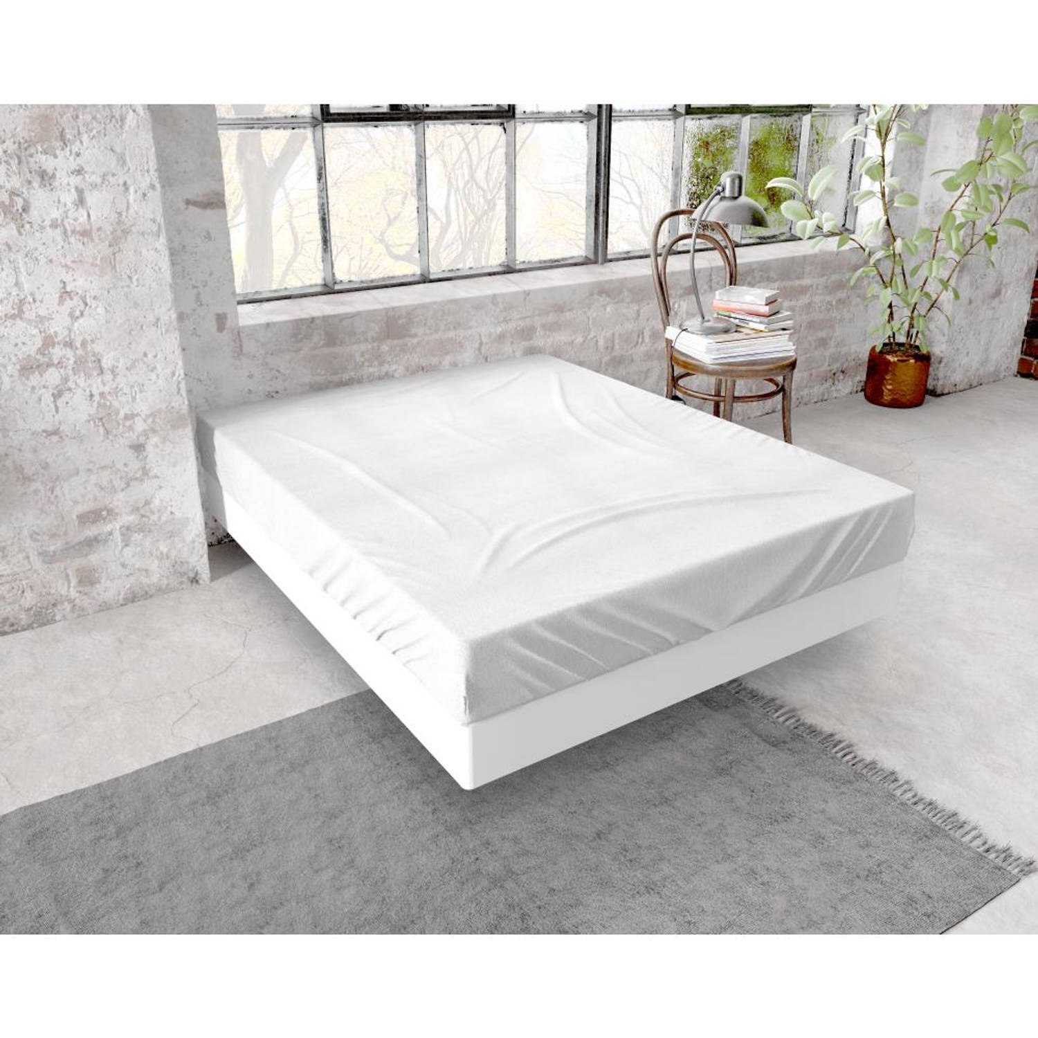 Dreamhouse Bedding HSL DH FLANEL 150g. White 180x200/210 aanbieding