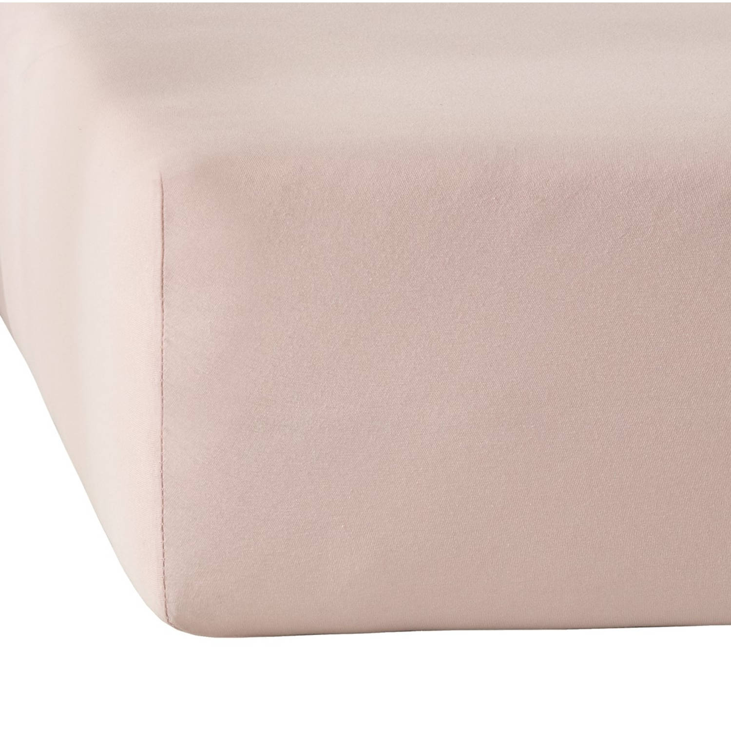 Moodit Hoeslaken Alina Pearl Pink - 180 x 200 cm - Katoen Jersey aanbieding