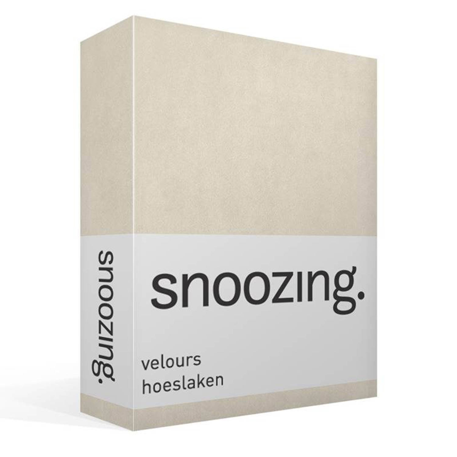 Snoozing velours hoeslaken aanbieding