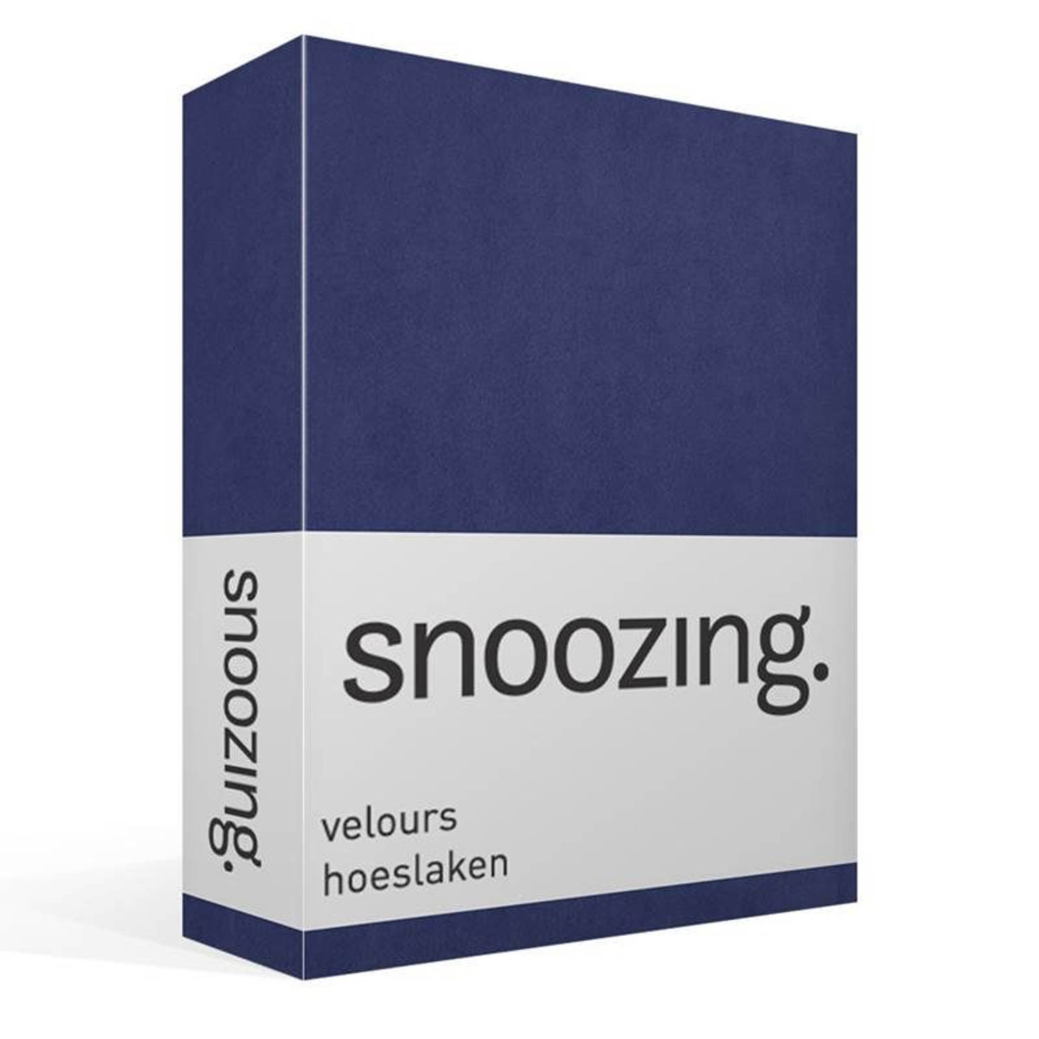 Snoozing velours hoeslaken aanbieding