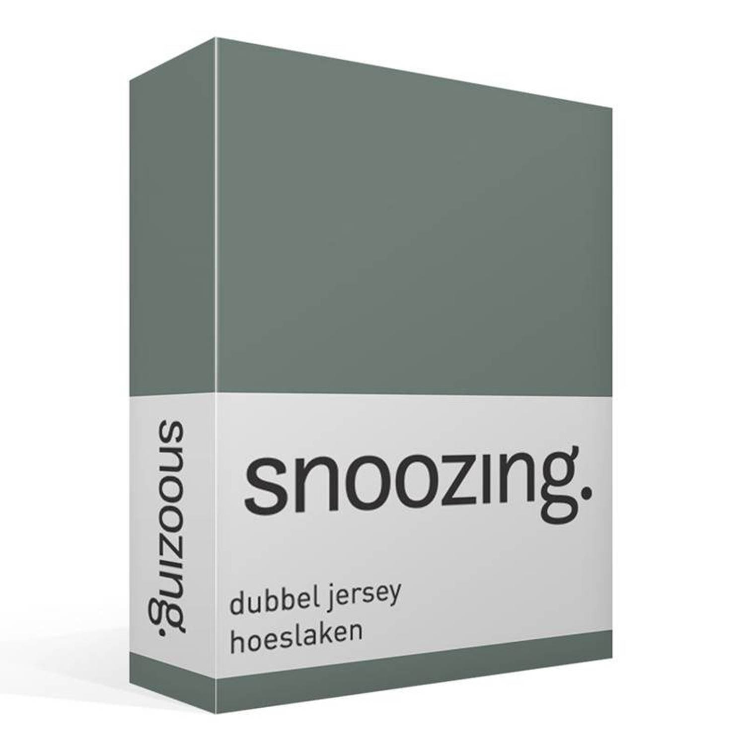 Snoozing Dubbel Jersey hoeslaken aanbieding