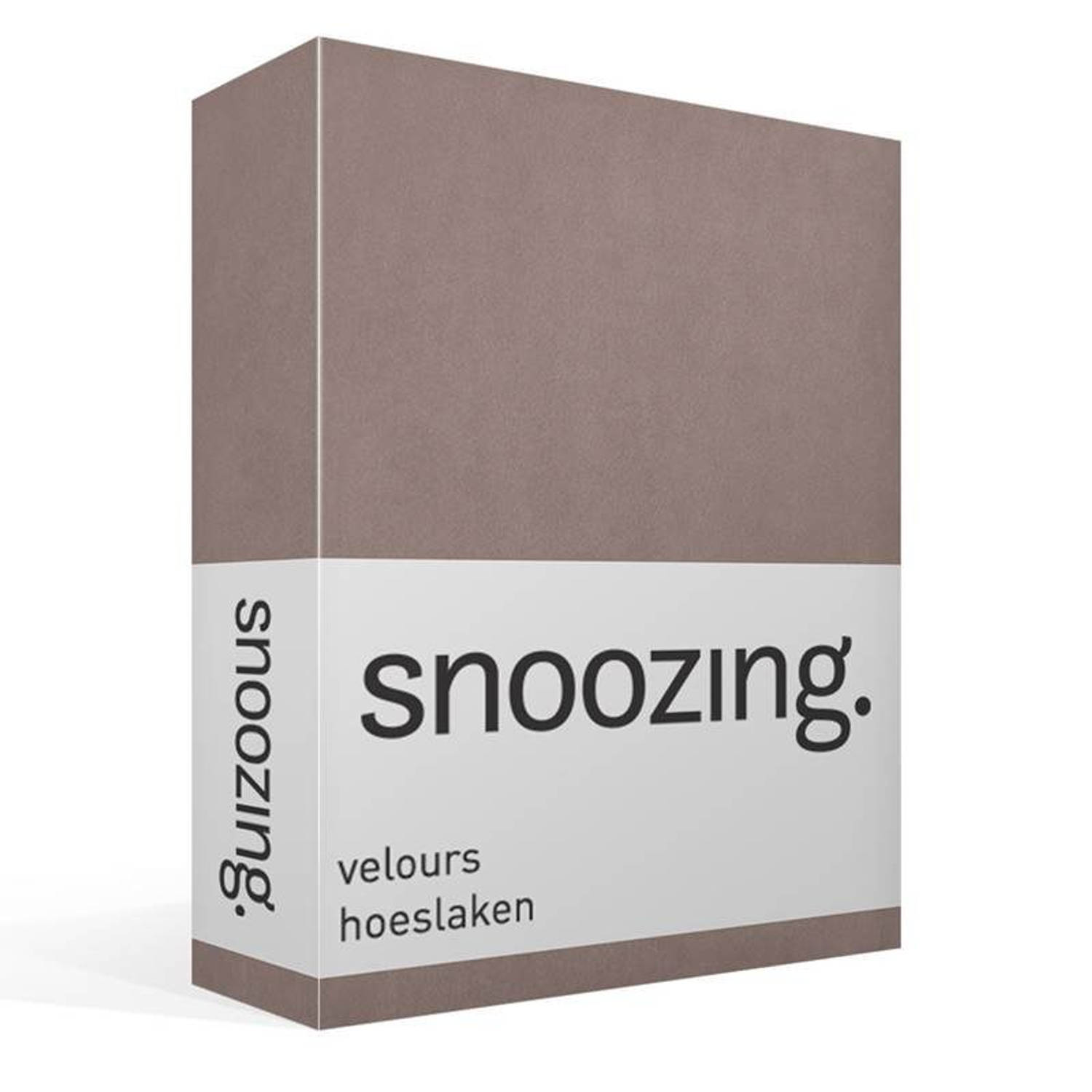 Snoozing velours hoeslaken aanbieding