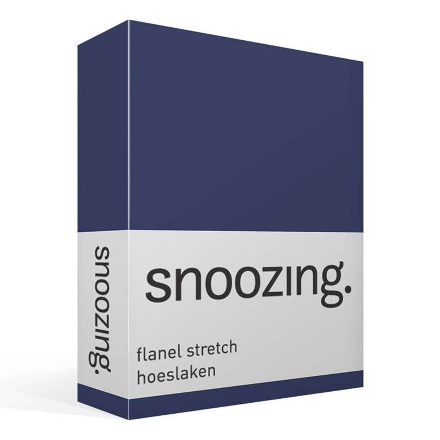 Snoozing stretch flanel hoeslaken aanbieding