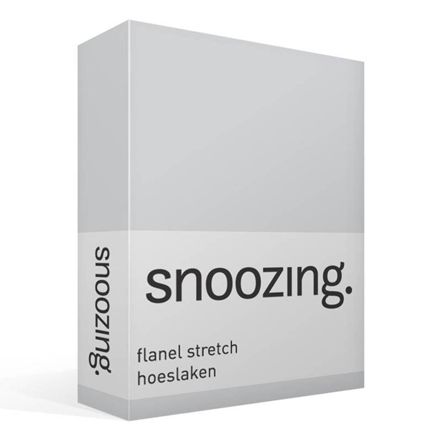 Snoozing stretch flanel hoeslaken aanbieding