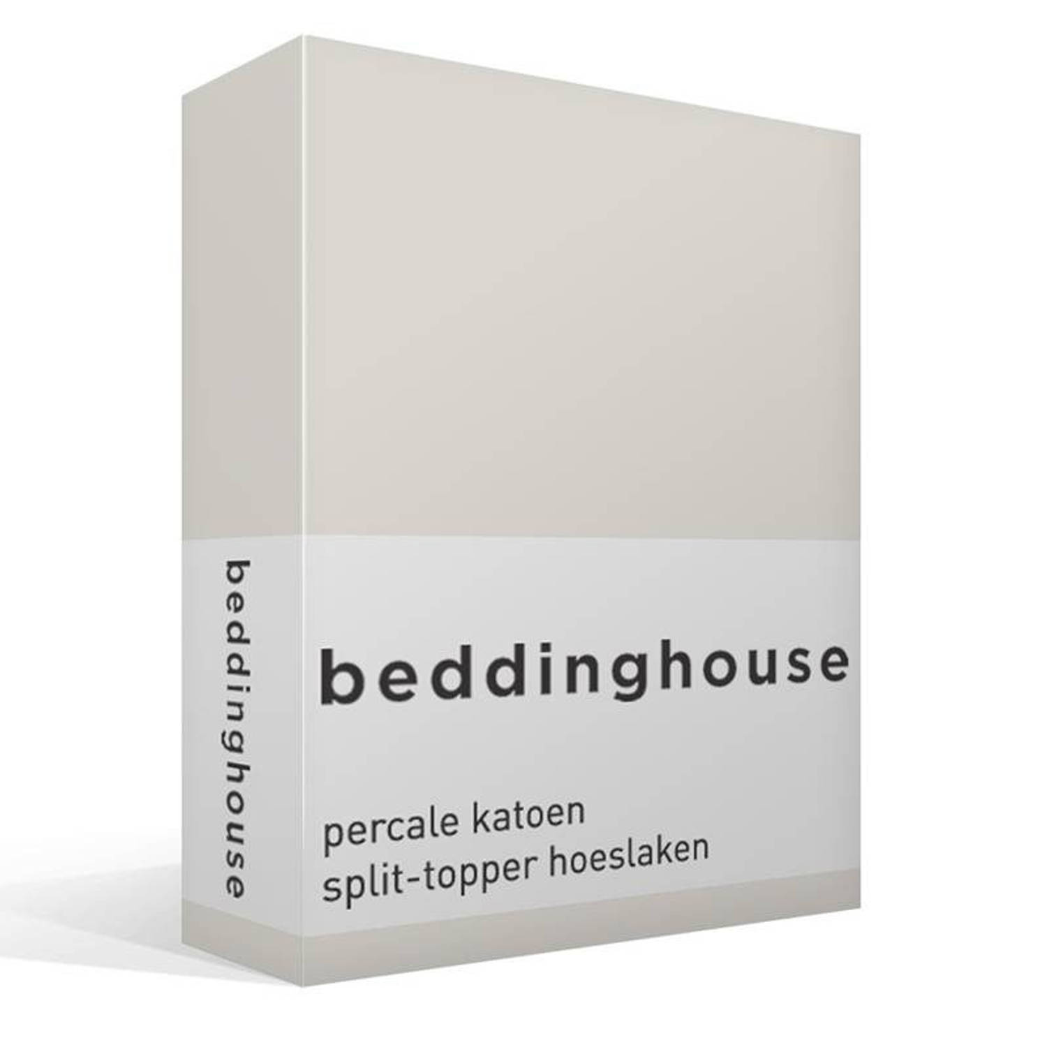 Beddinghouse percale katoen split-topper hoeslaken aanbieding