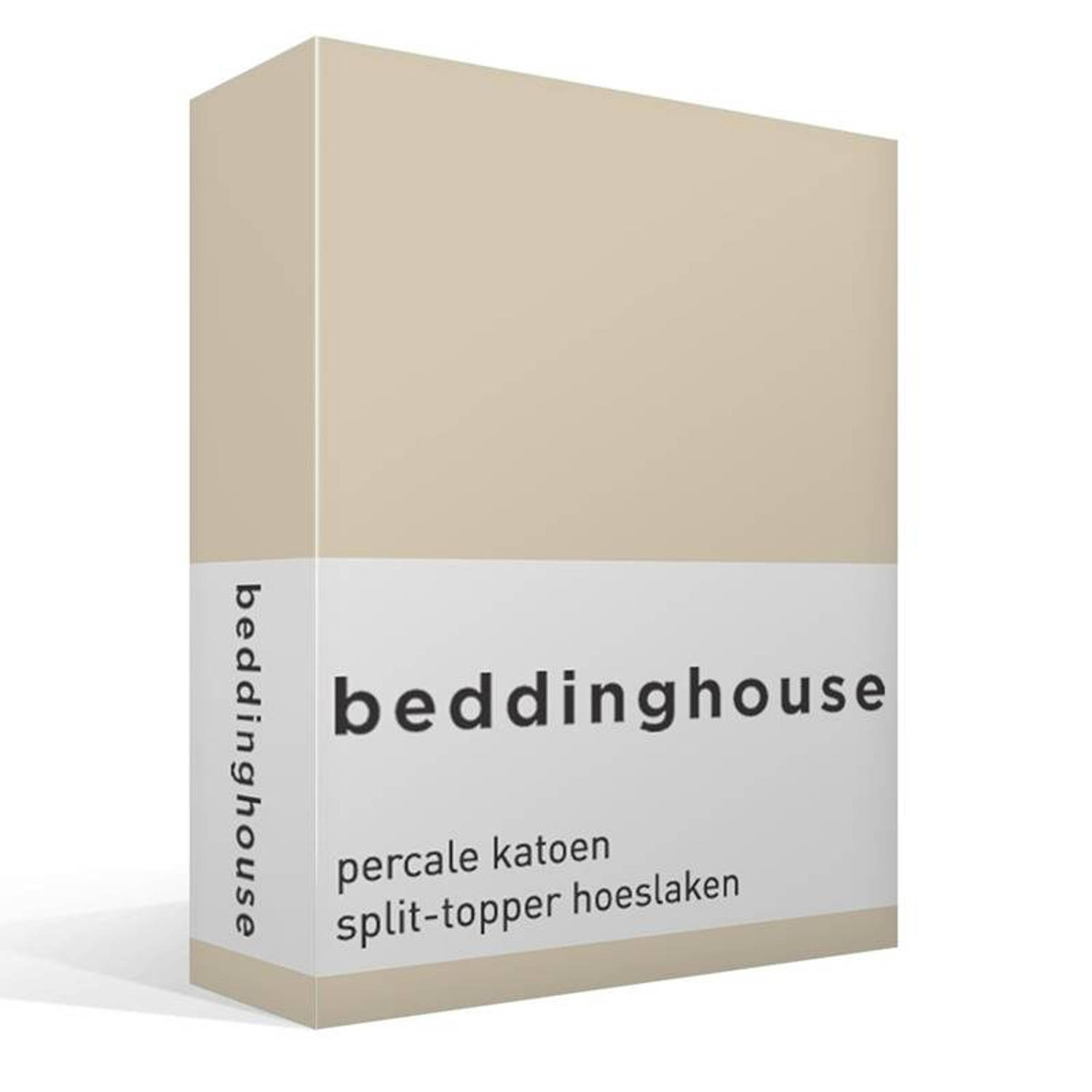 Beddinghouse percale katoen split-topper hoeslaken aanbieding