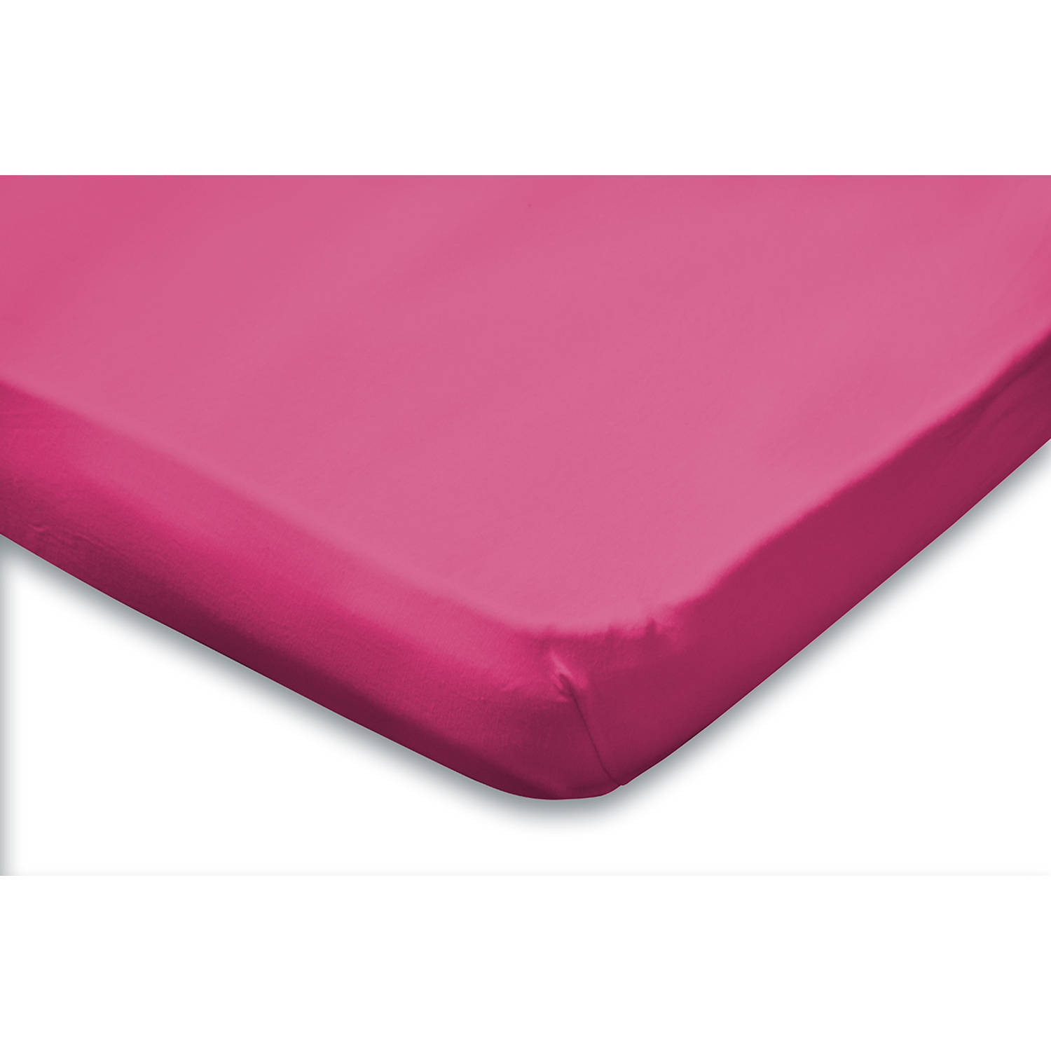 Elegance Topper Hoeslaken Jersey Katoen Stretch - fuchsia 120/130/140x200cm aanbieding