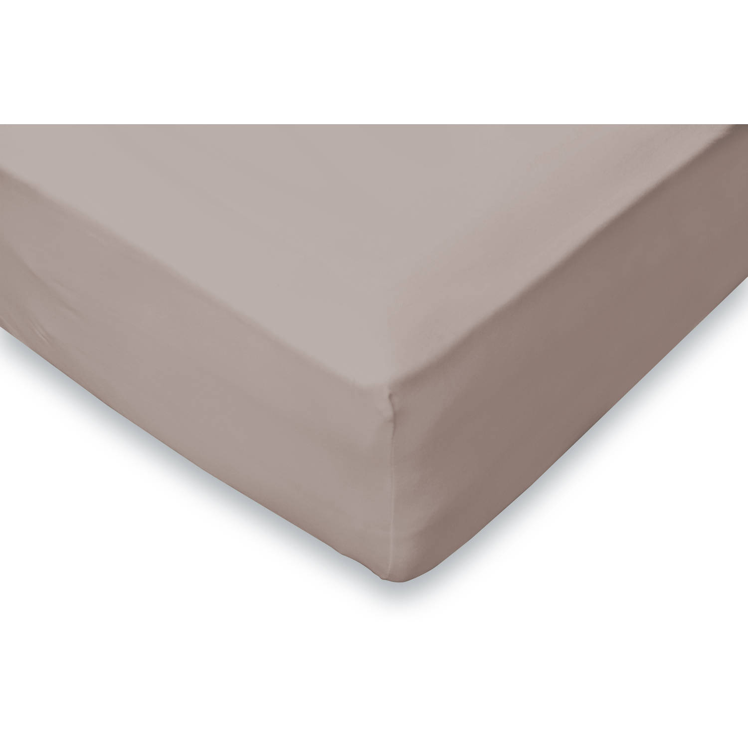 Eleganzzz Hoeslaken Flanel 35cm Hoekhoogte - taupe 90x200cm aanbieding