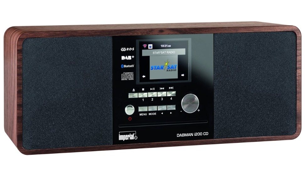 Imperial DABMAN i200 CD Hybride radio Bruin aanbieding